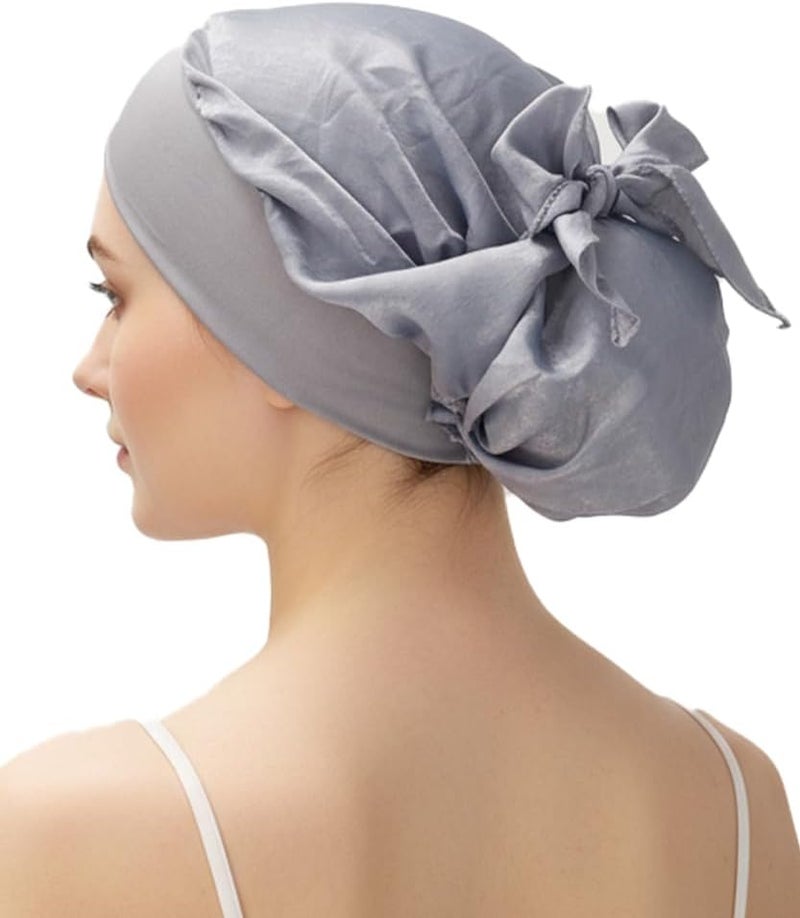 FADACHY Chemo Headwear for Women,Chemo Caps Lightweight for Summer with Head Scarf,Silky Soft Hair Turbans Fashion - Image 3